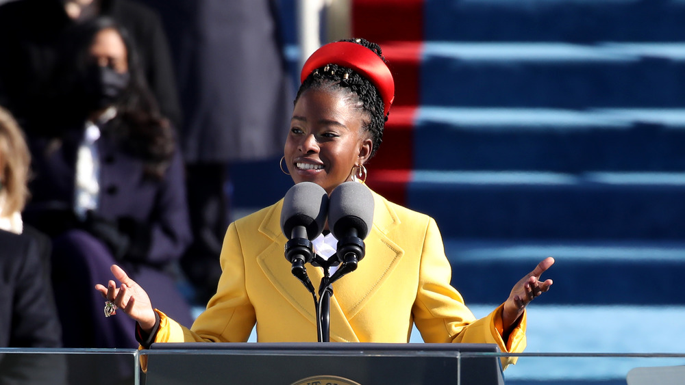 Amanda Gorman during the Inauguration