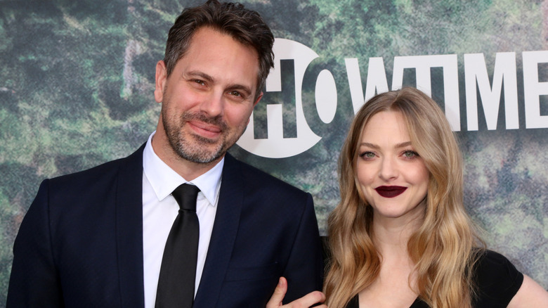 Thomas Sadoski and Amanda Seyfried smiling