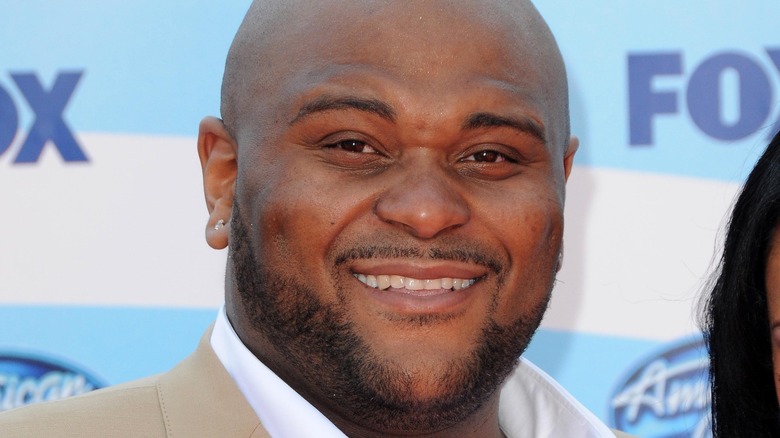 Ruben Studdard on red carpet