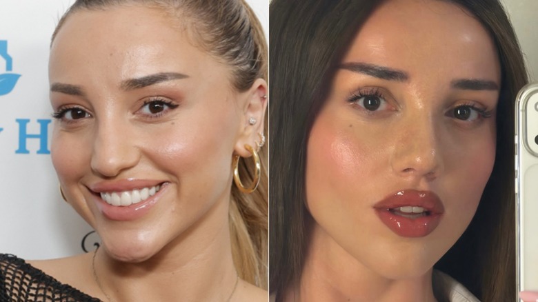 Side-by-side photos of Nutsa Buzaladze