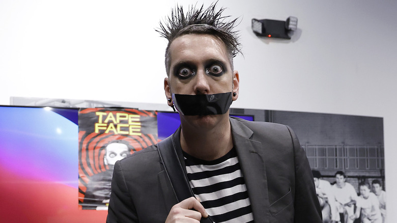 Tape Face (Sam Willis) attending an event in 2023.