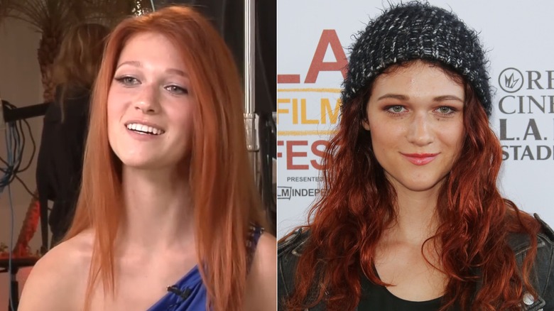 Split photo of Nicole Fox on America's Next Top Model & attending the LA Film Festival in 2014