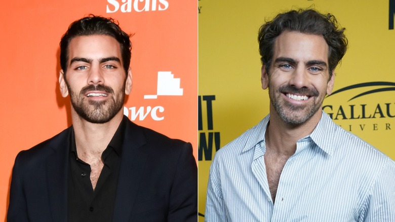 Split photo of Nyle DiMarco at 2017's TrevorLIVE & smiling at a 2025 screening of "Deaf President Now!"