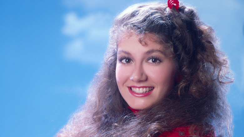 Amy Grant posing for a portrait in 1978
