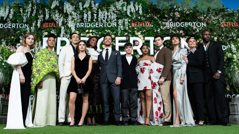 Bridgerton cast at event