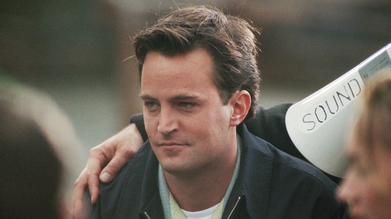 Matthew Perry looking thoughtful