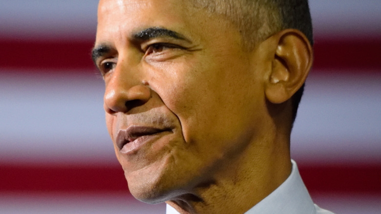 Barack Obama stern expression