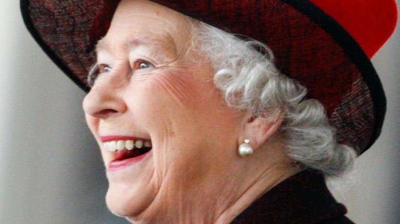 Queen Elizabeth smiling