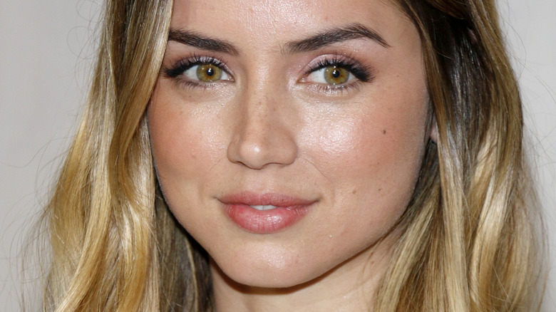 Ana de Armas with blonde hair