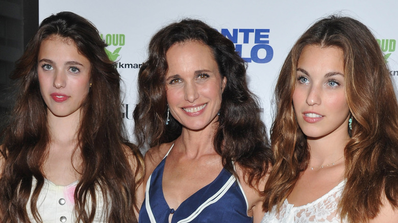 Andie MacDowell and daughters Rainey and Margaret Qualley