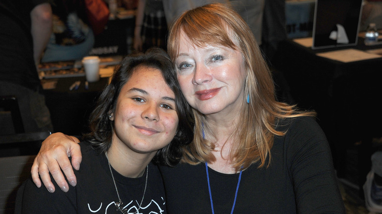 Andrea Evans and her daughter Kylie smiling