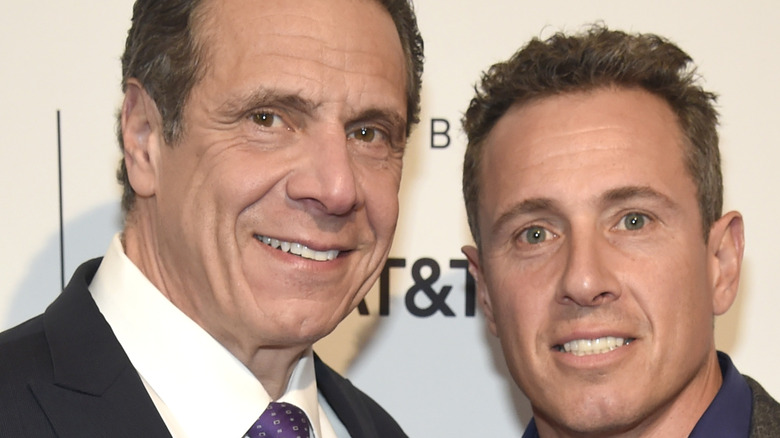 Chris and Andrew Cuomo at the Tribeca Film Festival