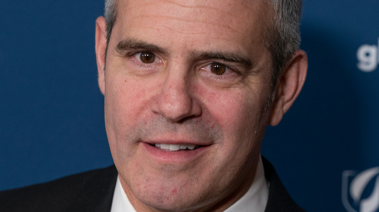 Andy Cohen poses on the red carpet