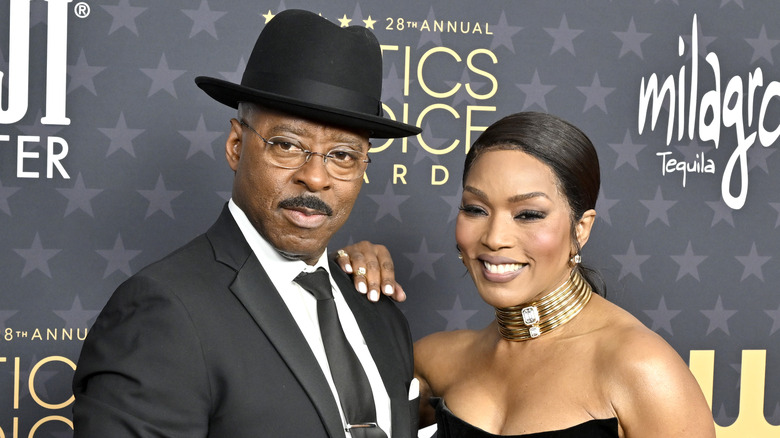 Angela Bassett and Courtney B. Vance smiling