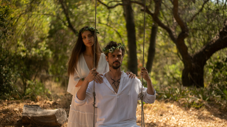 Angela Sarafyan and Matthew Gray Gubler