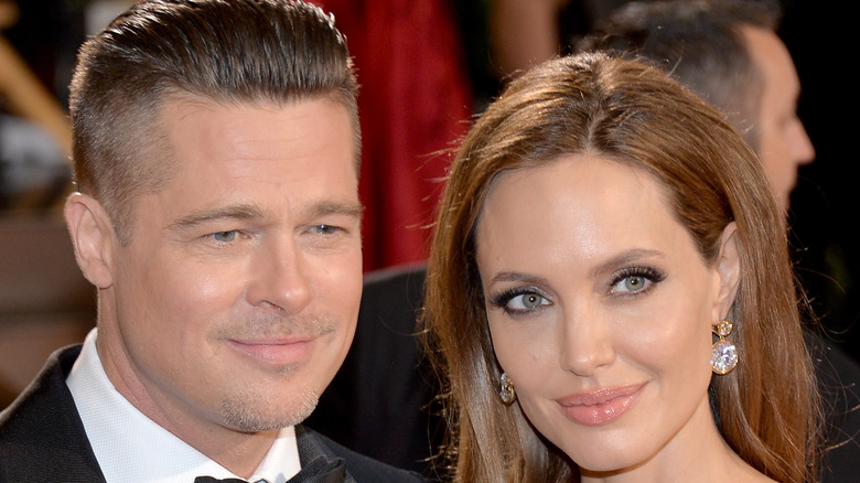 Angelina Jolie and Brad Pitt on the red carpet