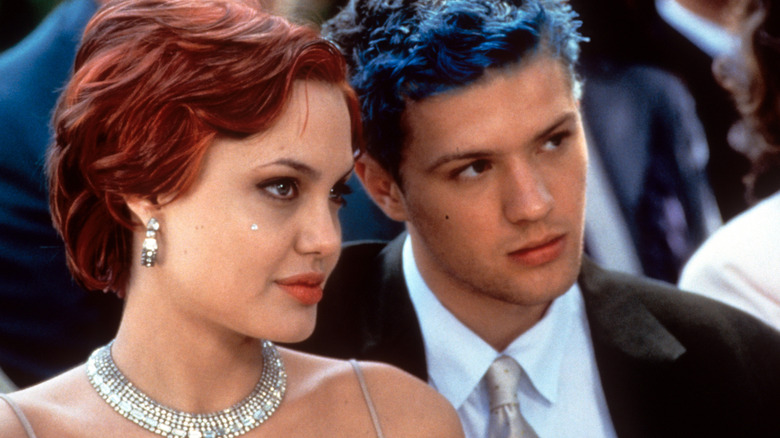 Angelina Jolie and Ryan Phillippe in a scene from the film 'Playing By Heart', 1998.