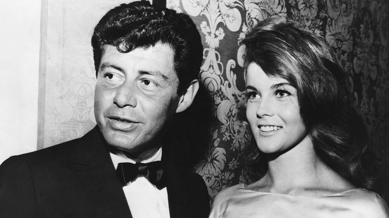 Eddie Fisher with Swedish singer Ann-Margret at a dinner to celebrate Samuel Goldwyn's 80th birthday.