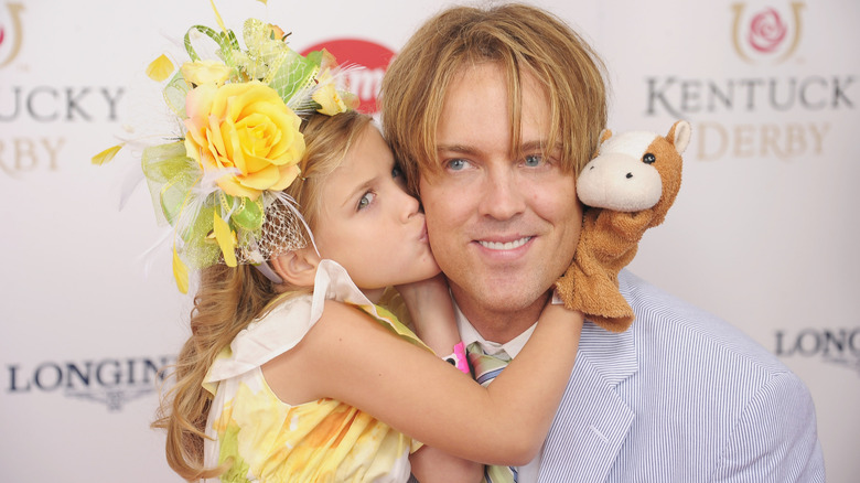 Larry and Dannielynn smiling at the 2012 Kentucky Derby