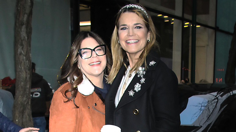 Annie and Savannah Guthrie smiling while posing together