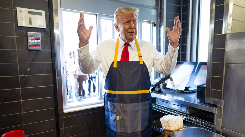 Donald Trump works at McDonald's