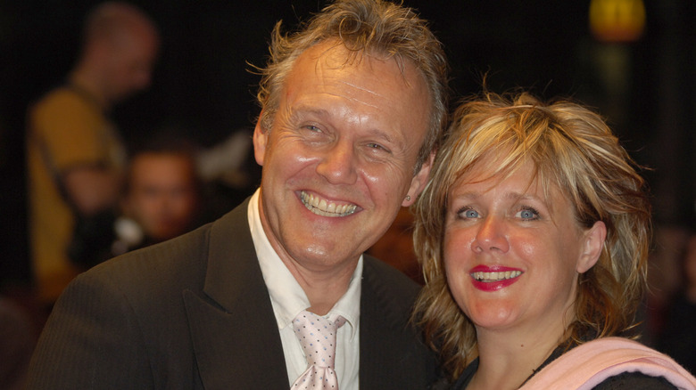 Anthony Head and Sarah Fisher smiling