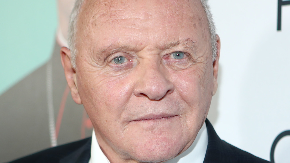 Anthony Hopkins with slight grin