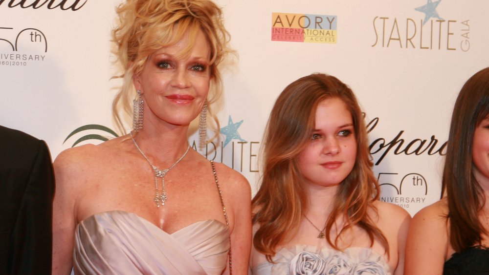 Antonio Banderas' daughter Stella with mother Melanie Griffith