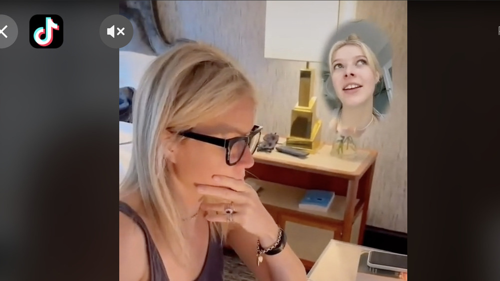 Apple giving a voiceover while Gwyneth works 