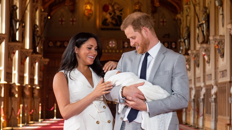 The Sussexes with baby Archie