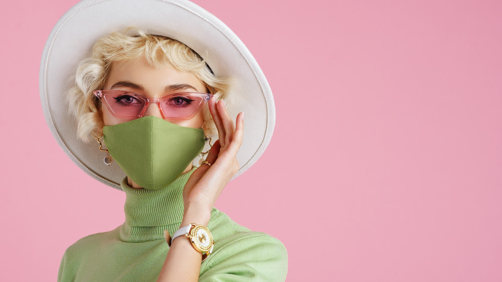 Woman wearing antibacterial clothing