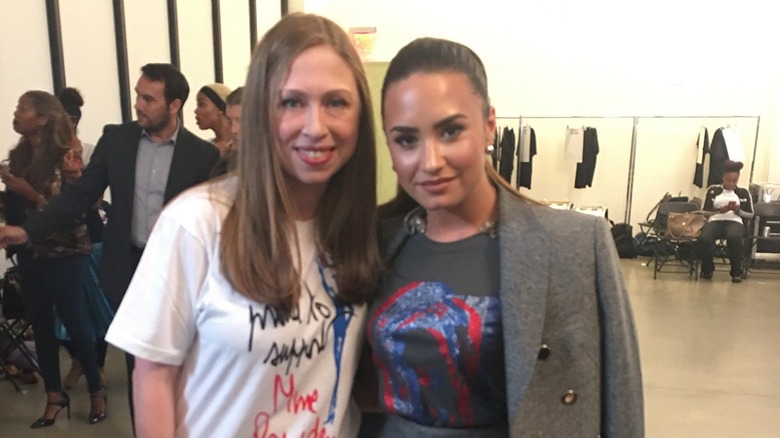 Chelsea Clinton and Demi Lovato