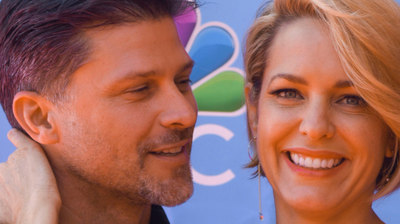 Greg Vaughan and Arianne Zucker pose for a photo.