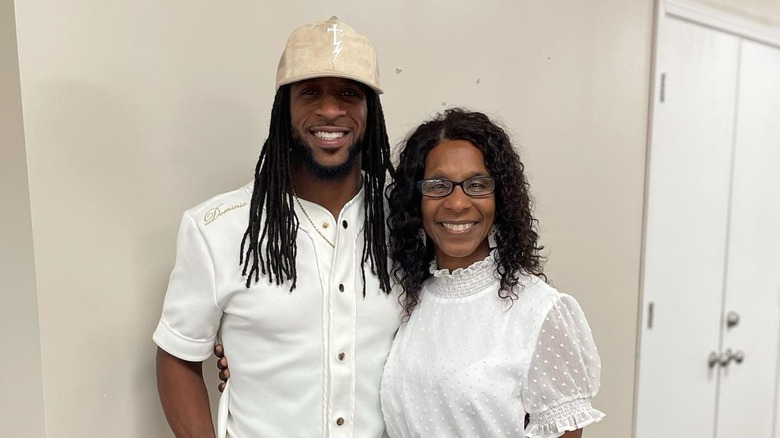 Tre and Lorenda Welch posing
