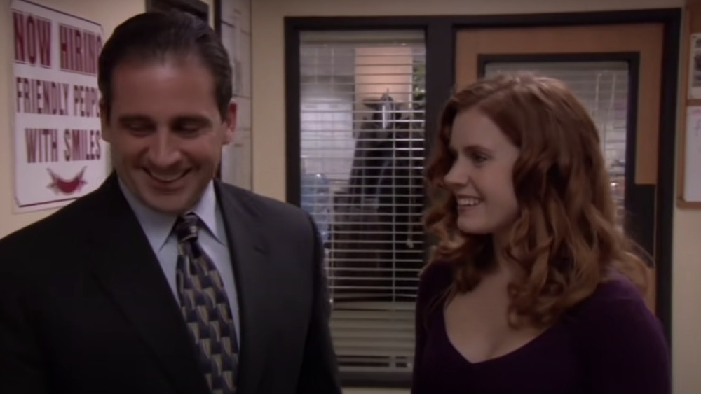 Steve Carrell and Amy Adams in The Office 
