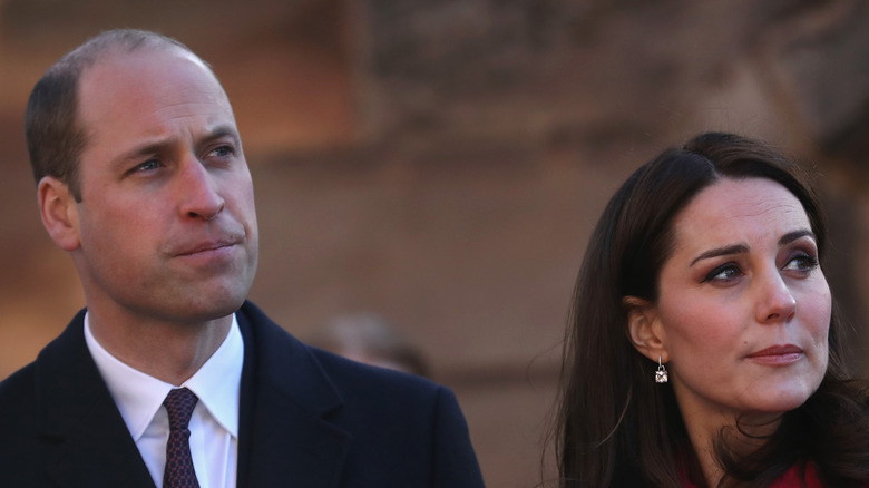 Prince William and Kate Middleton at an event. 