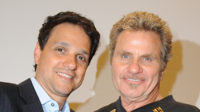 Martin Kove and Ralph Macchio pose together 