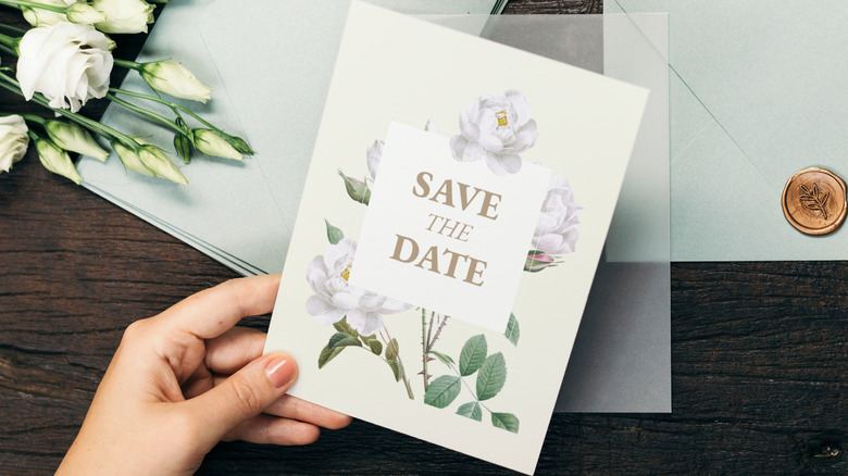 save the date card