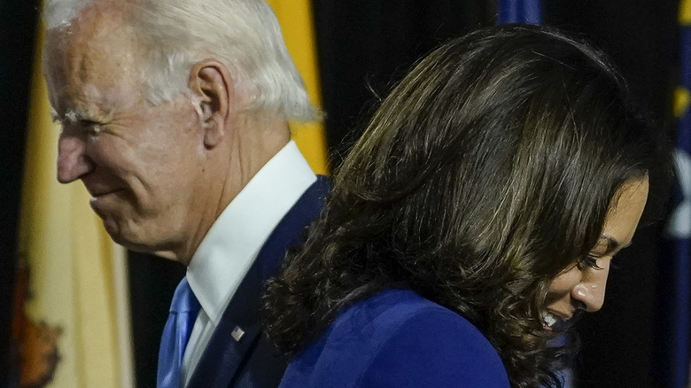 Joe Biden and Kamala Harris together