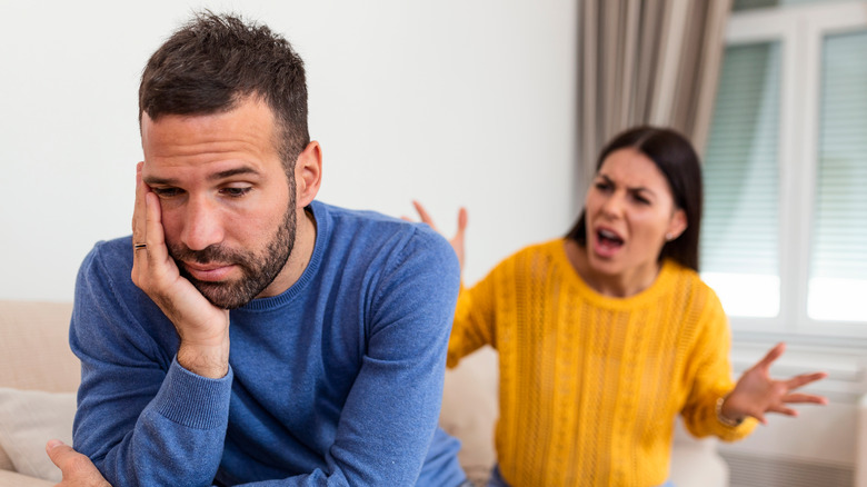 Young couple in an argument