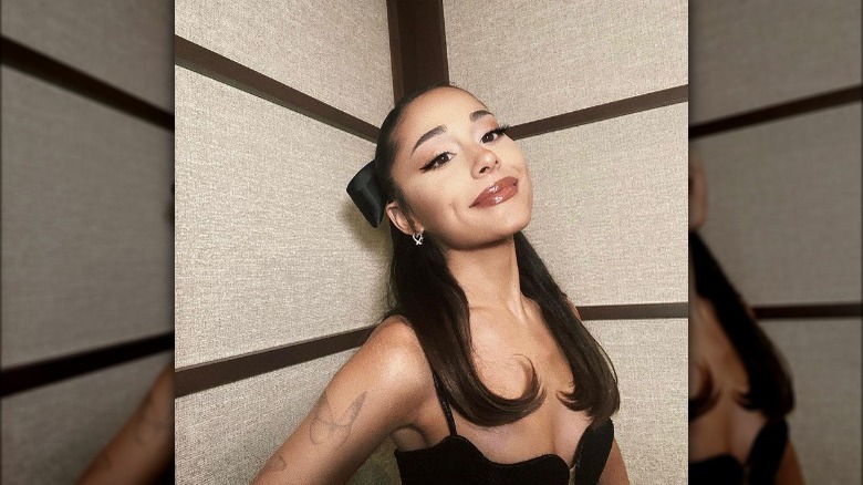 Ariana Grande at her brother's wedding