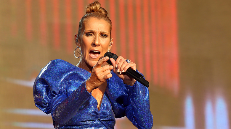 Celine Dion performing
