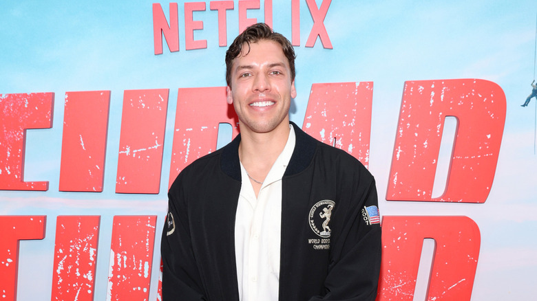 Joseph Baena at a movie premiere