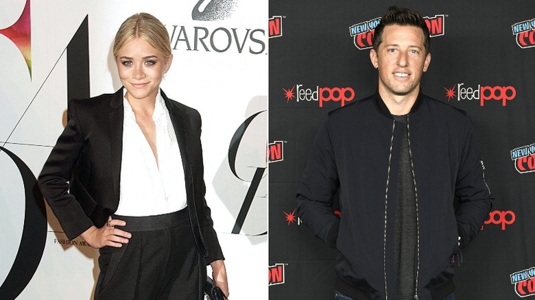 Ashley Olsen smiles for a photo (left) Matt Kaplan poses for a photo (right)