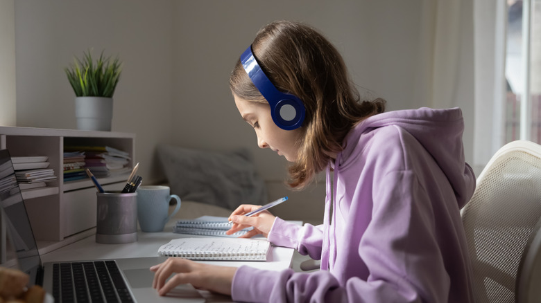 Girl spending time alone 