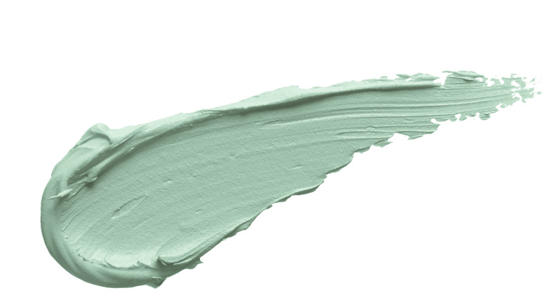 A smear of blue concealer