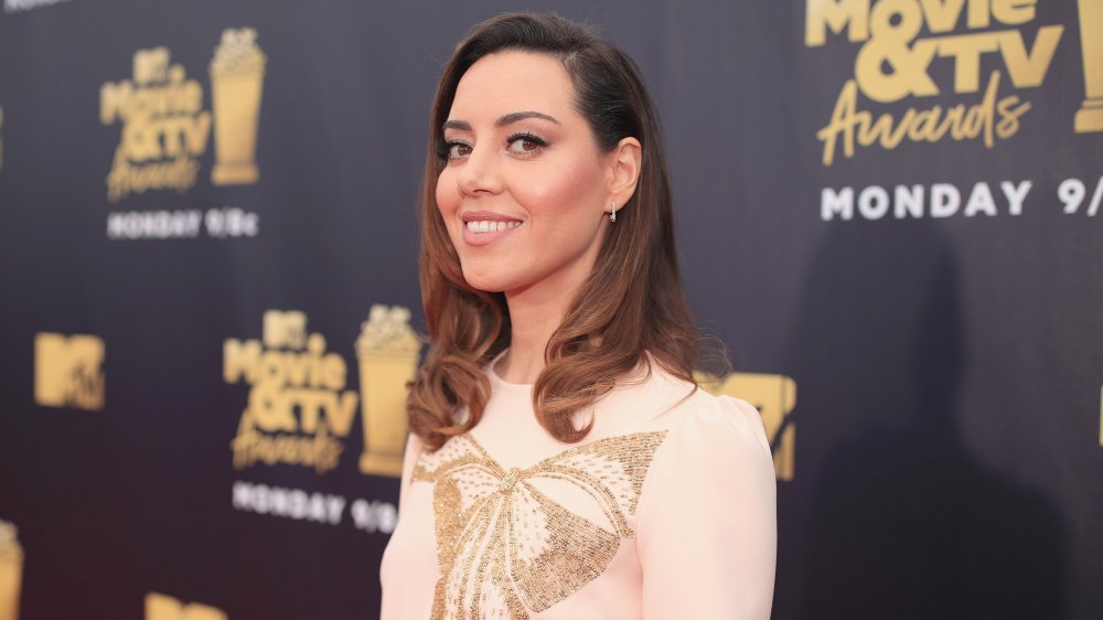 Aubrey Plaza smiling