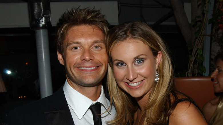 Meredith Seacrest Leach and Ryan Seacrest smiling