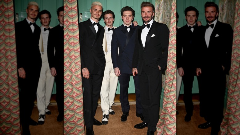 Romeo Beckham, Cruz Beckham, Brooklyn Beckham, David Beckham