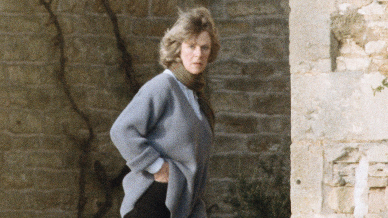 Camilla Parker Bowles photographed walking in her garden